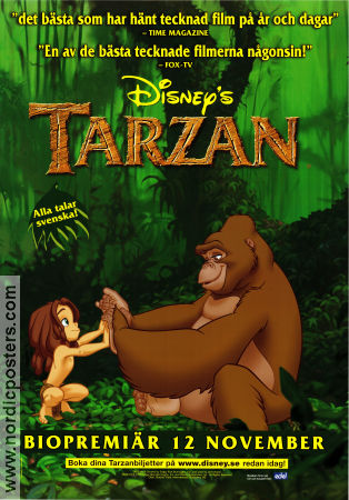 Tarzan Disney 1999 poster Tony Goldwyn Chris Buck Hitta mer: Tarzan