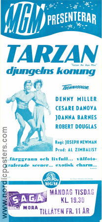 Tarzan the Ape Man 1959 movie poster Denny Miller Joanna Barnes Joseph M Newman Find more: Tarzan
