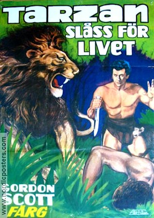 Tarzan´s Fight For Life 1959 movie poster Gordon Scott Find more: Tarzan