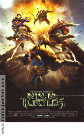 Teenage Mutant Ninja Turtles 2014 movie poster Megan Fox Will Arnett William Fichtner Jonathan Liebesman From comics