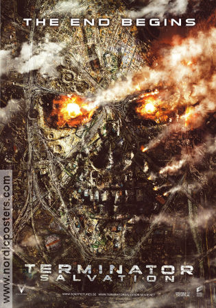 Terminator Salvation 2009 movie poster Christian Bale Sam Worthington Anton Yelchin McG Robots