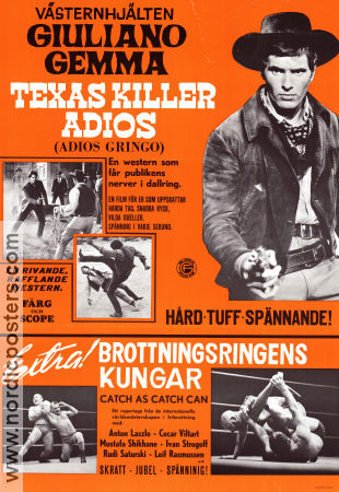 Texas Killer Adios 1965 poster Giuliano Gemma Anton Laszlo Giorgio Stegani