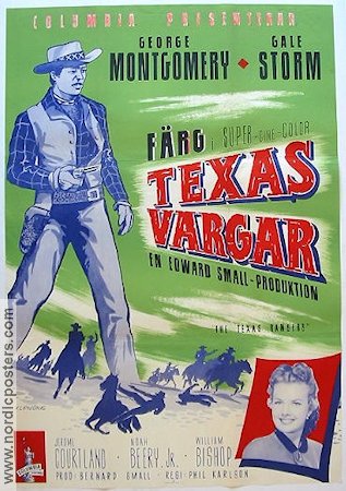 The Texas Rangers 1952 movie poster George Montgomery