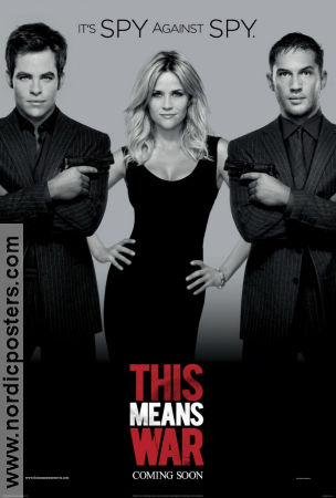 This Means War 2012 movie poster Reese Witherspoon Chris Pine Tom Hardy McG