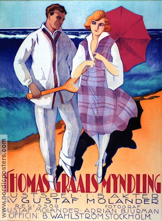Thomas Graals myndling 1923 movie poster Vera Schmiterlöw Gustaf Molander