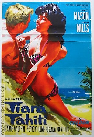 Tiara Tahiti 1963 poster James Mason John Mills Damer