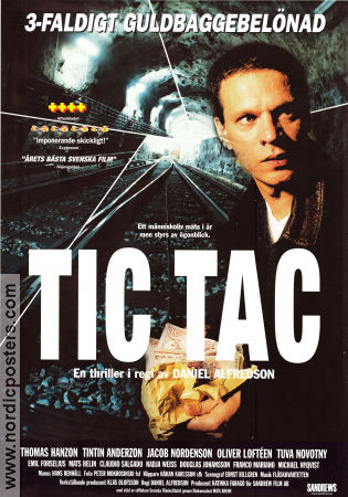 Tic Tac 1997 movie poster Thomas Hanzon Tuva Novotny Michael Nyqvist Daniel Alfredson Find more: Stockholm Trains