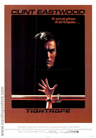 Tightrope 1984 poster Clint Eastwood Genevieve Bujold Dan Hedaya Richard Tuggle