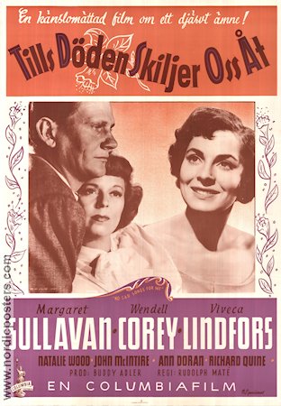 No Sad Songs For Me 1950 movie poster Viveca Lindfors Margaret Sullivan Wendell Corey Rudolph Maté