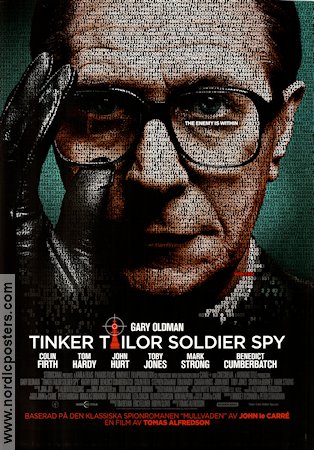 Tinker Taylor Soldier Spy 2011 movie poster Gary Oldman Colin Firth Tomas Alfredson Writer: John Le Carré Agents Glasses