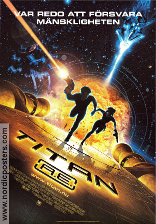 Titan A.E. 2000 movie poster Matt Damon Don Bluth Animation