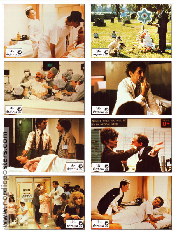 Young Doctors in Love 1982 lobby card set Michael McKean Sean Young Harry Dean Stanton Garry Marshall Medicine and hospital Beach