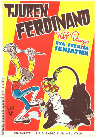 Ferdinand the Bull 1938 movie poster Don Wilson Dick Rickard Animation