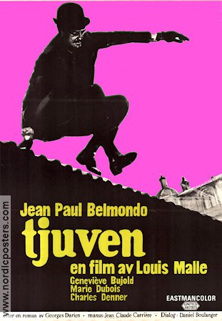 Le voleur 1967 movie poster Jean-Paul Belmondo Louis Malle