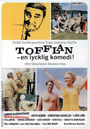 Tofflan 1967 movie poster Christina Schollin Lars Lind Gunnar Björnstrand Anita Björk Torgny Anderberg