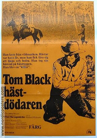 Tom Black hästdödaren 1972 poster Richard Widmark Frederic Forrest Luana Anders Stuart Millar