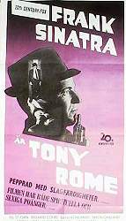Tony Rome 1968 poster Frank Sinatra Jill St John