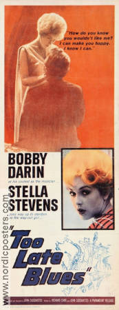 Too Late Blues 1961 poster Bobby Darin Stella Stevens John Cassavetes Hitta mer: Large poster