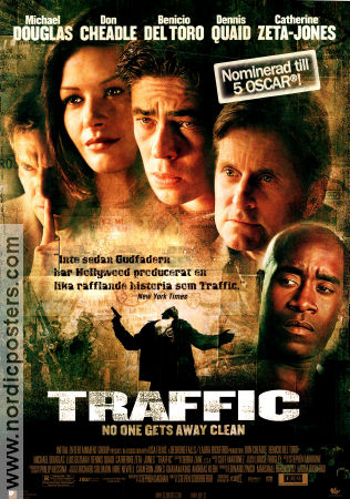 Traffic 2000 poster Michael Douglas Catherine Zeta-Jones Benicio del Toro Steven Soderbergh