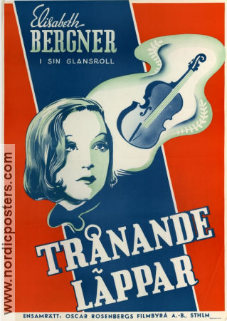 Der Träumende Mund 1932 movie poster Elisabeth Bergner Rudolf Forster Paul Czinner Eric Rohman art
