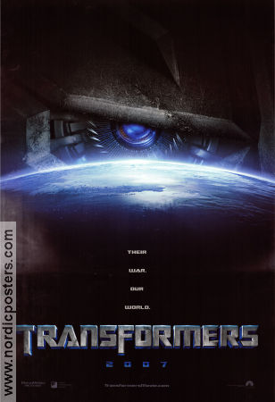 Transformers 2007 movie poster Shia LaBeouf Tyrese Gibson Michael Bay Robots