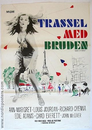 Trassel med bruden 1966 poster Ann-Margret Louis Jourdan Boris Sagal