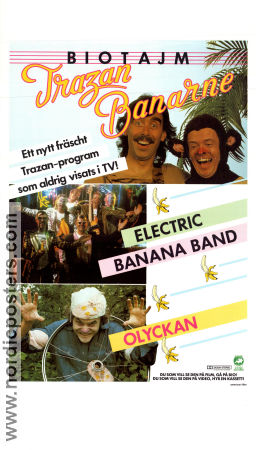 Trazan och Banarne 1982 poster Lasse Åberg Klasse Möllberg Ted Åström Från TV