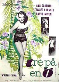 The Little Hut 1957 movie poster Ava Gardner David Niven Stewart Granger Ladies