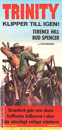 Continuavano a chiamarlo Trinita 1971 movie poster Terence Hill Bud Spencer Yanti Somer Enzo Barboni Horses