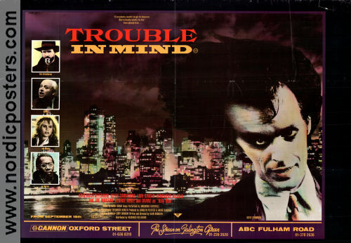 Trouble in Mind 1985 movie poster Kris Kristofferson Keith Carradine Lori Singer Divine Alan Rudolph
