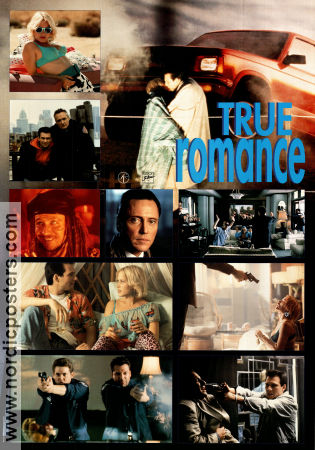 True Romance 1993 movie poster Christian Slater Patricia Arquette Dennis Hopper Tony Scott Cult movies