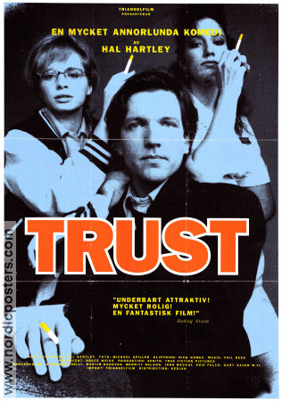 Trust 1990 movie poster Adrienne Shelly Martin Donovan Rebecca Nelson Hal Hartley