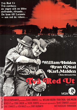 Två red ut 1971 poster William Holden Ryan O´Neal Karl Malden Blake Edwards