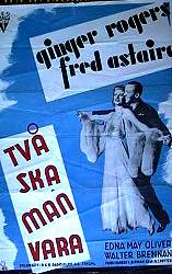 Två ska man vara 1939 poster Ginger Rogers Fred Astaire Dans