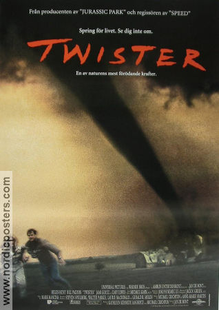 Twister 1996 movie poster Helen Hunt Bill Paxton Cary Elwes Jan de Bont