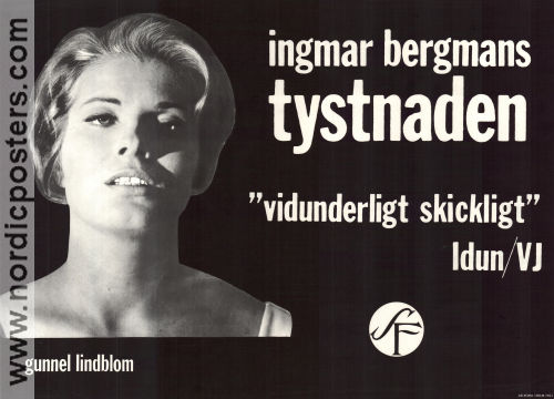 The Silence 1963 movie poster Ingrid Thulin Gunnel Lindblom Ingmar Bergman