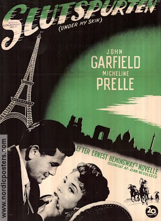 Under My Skin 1950 movie poster John Garfield Micheline Presle Luther Adler Jean Negulesco
