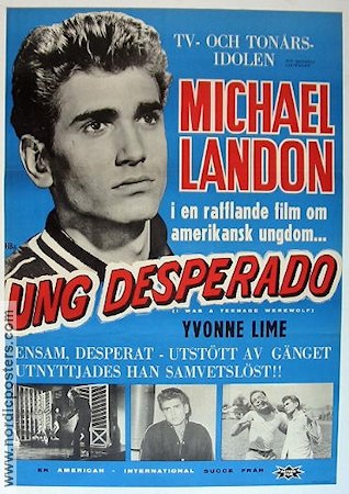 I Was a Teenage Werewolf 1961 movie poster Michael Landon