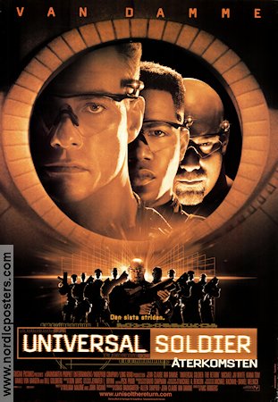 Universal Soldier: The Return 1999 movie poster Jean-Claude Van Damme Bill Goldberg Heidi Schanz Mic Rodgers