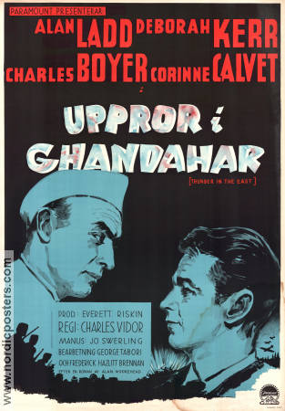 Thunder in the East 1952 movie poster Alan Ladd Deborah Kerr Charles Boyer Charles Vidor Asia