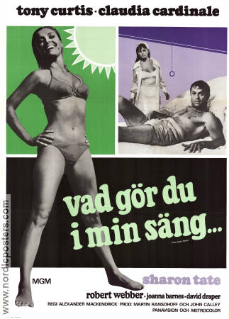 Don´t Make Waves 1968 movie poster Tony Curtis Claudia Cardinale Sharon Tate Alexander MacKendrick Ladies Medicine and hospital