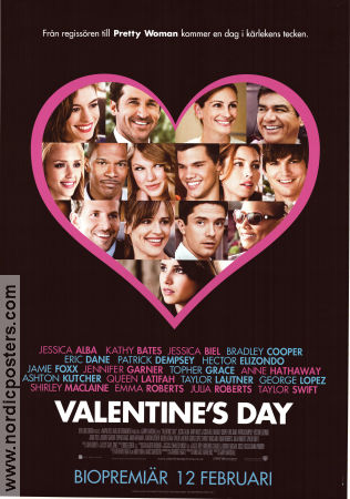 Valentine´s Day 2010 movie poster Julia Roberts Jamie Foxx Anne Hathaway Garry Marshall Romance