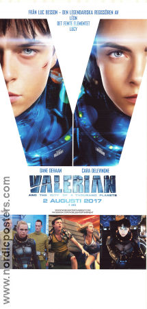 Valerian and the City of a Thousand Planets 2017 poster Dane DeHaan Cara Delevingne Clive Owen Luc Besson