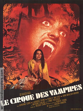 Vampire Circus 1972 movie poster Adrienne Corri Robert Young