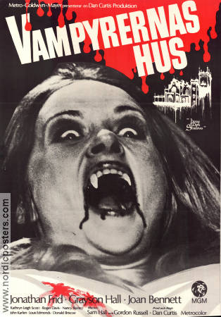 Vampyrernas hus 1971 poster Jonathan Frid Grayson Hall Dan Curtis