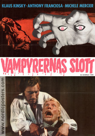 Vampyrernas slott 1971 poster Anthony Franciosa Michele Mercier Klaus Kinski Antonio Margheriti