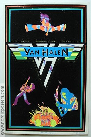 Van Halen sammetsaffisch 1981 poster Van Halen Rock och pop