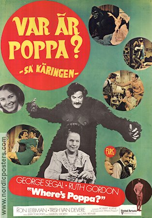 Where´s Poppa 1971 movie poster George Segal Ruth Gordon