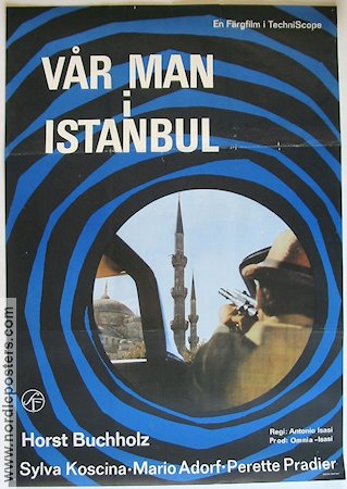 Vår man i Istanbul 1965 poster Horst Buchholz Filmen från: Türkiye Agenter