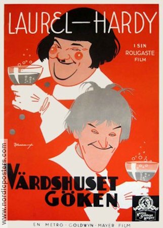 The Devil´s Brother 1933 movie poster Helan och Halvan Laurel and Hardy